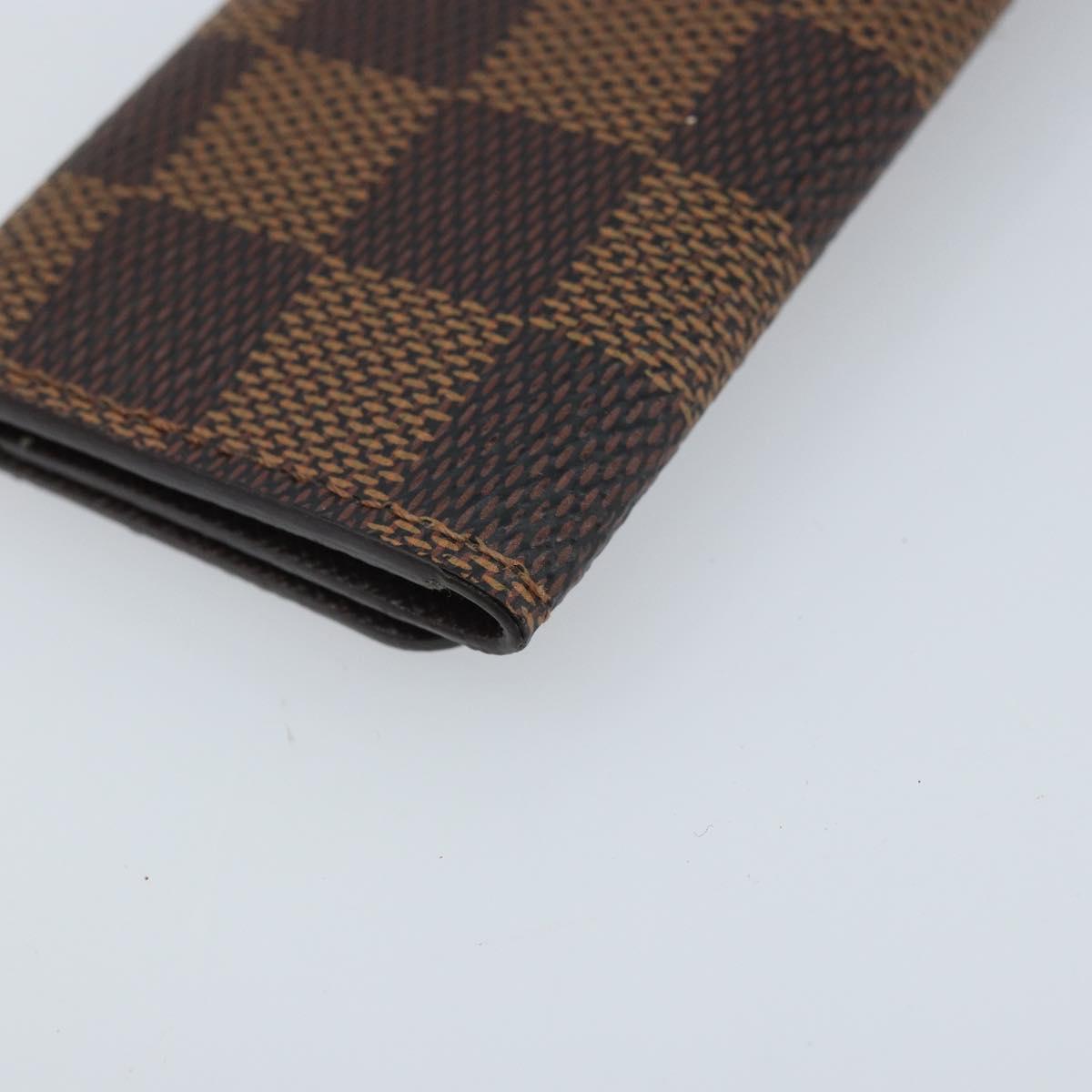 LOUIS VUITTON Damier Ebene Multicles 4 Key Case N62631 LV Auth BA11517