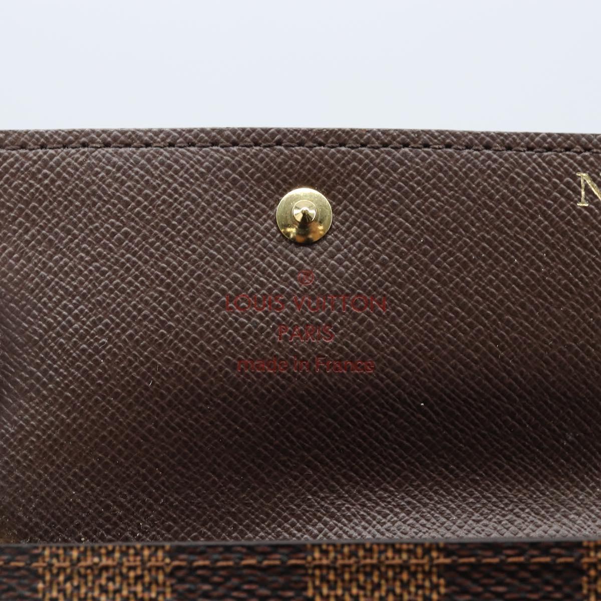LOUIS VUITTON Damier Ebene Multicles 4 Key Case N62631 LV Auth BA11517