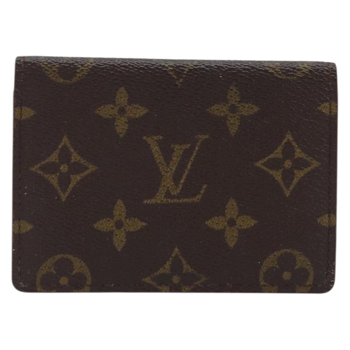 LOUIS VUITTON Monogram Porte 2 Cult Vertical Pass Case M60533 LV Auth BA11518