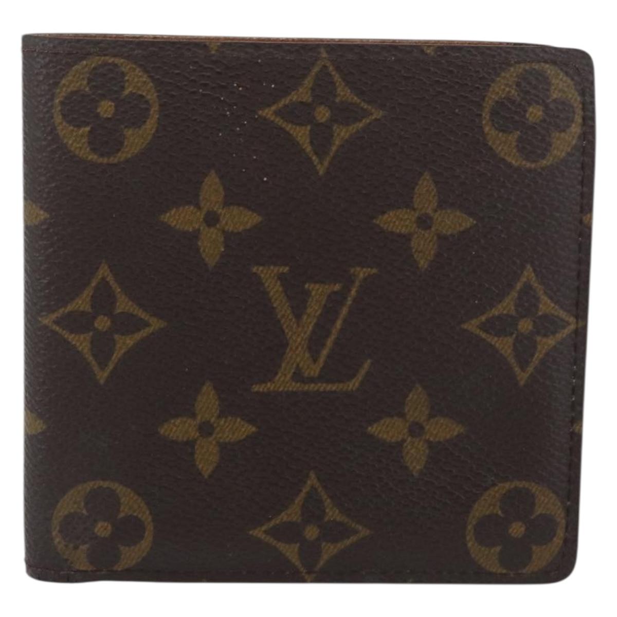 LOUIS VUITTON Monogram Portefeuille Marco Bifold Wallet M61675 LV Auth BA11520