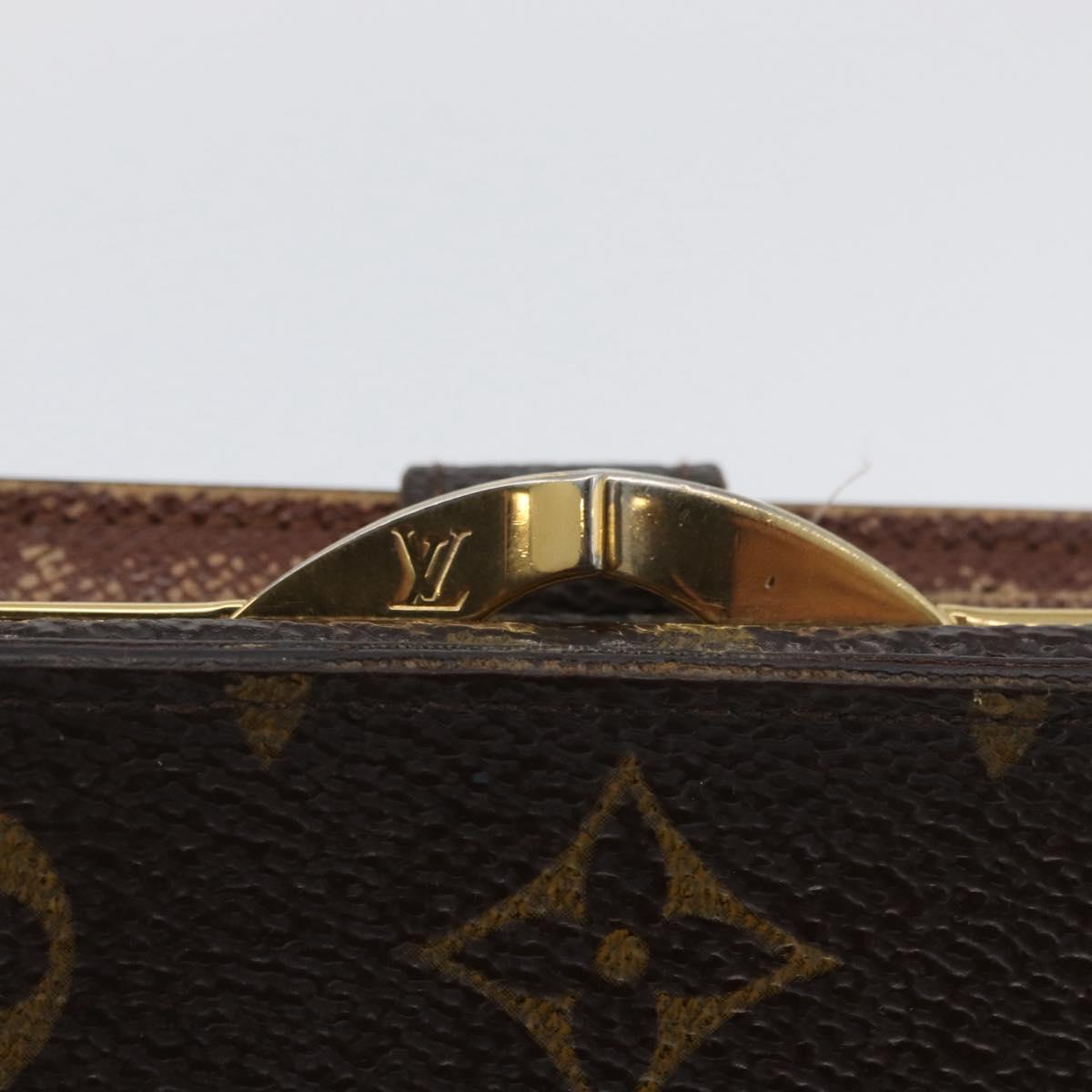LOUIS VUITTON Monogram Porte Monnaie Billets Viennois Wallet M61663 Auth BA11522