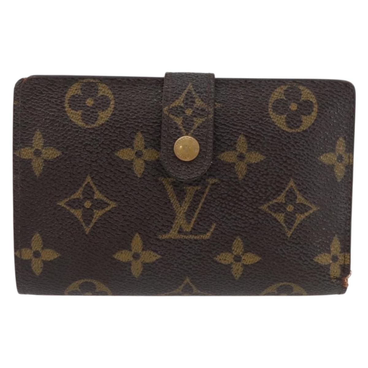 LOUIS VUITTON Monogram Porte Monnaie Billets Viennois Wallet M61663 Auth BA11522