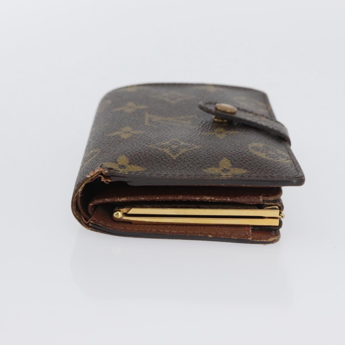 LOUIS VUITTON Monogram Porte Monnaie Billets Viennois Wallet M61663 Auth BA11522