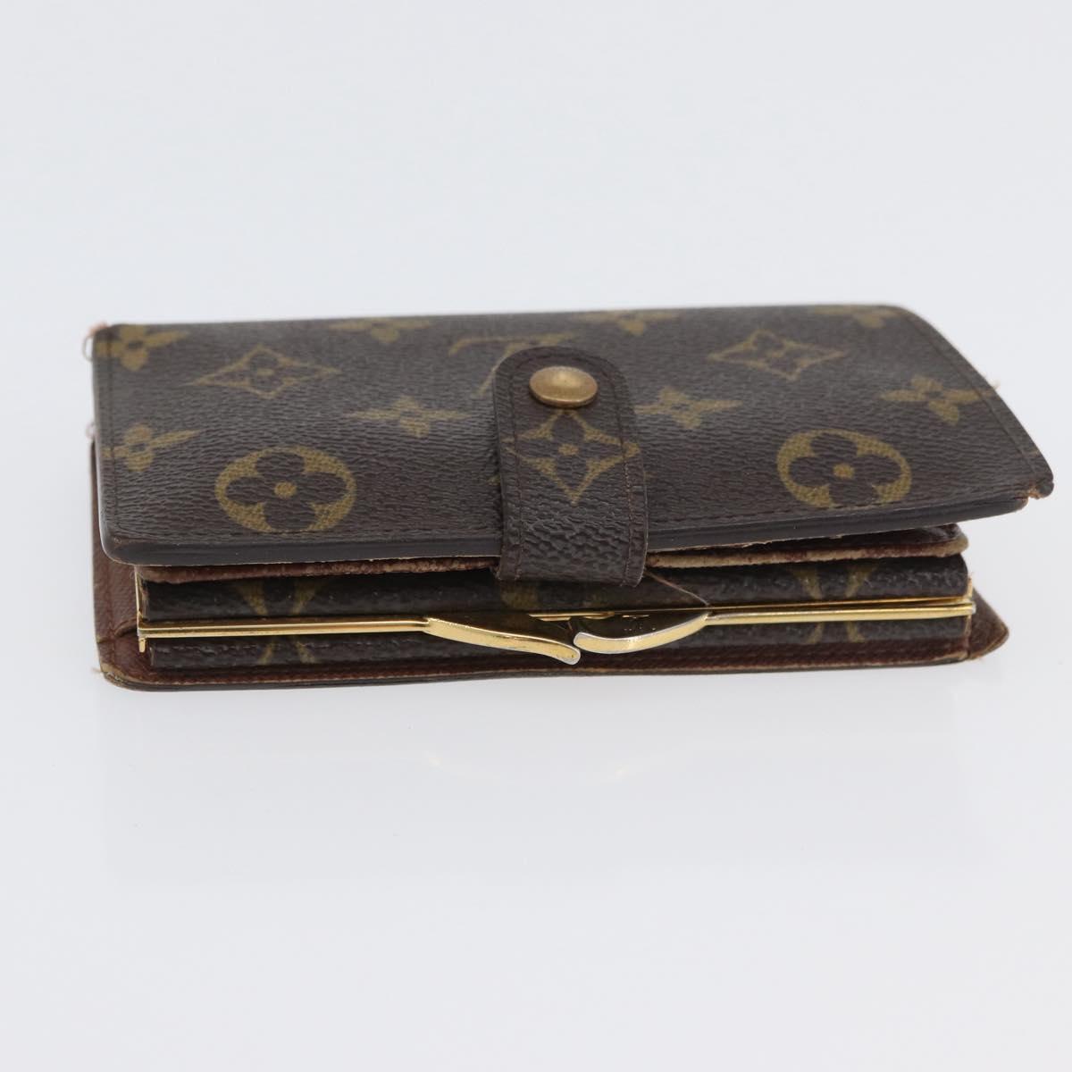 LOUIS VUITTON Monogram Porte Monnaie Billets Viennois Wallet M61663 Auth BA11522