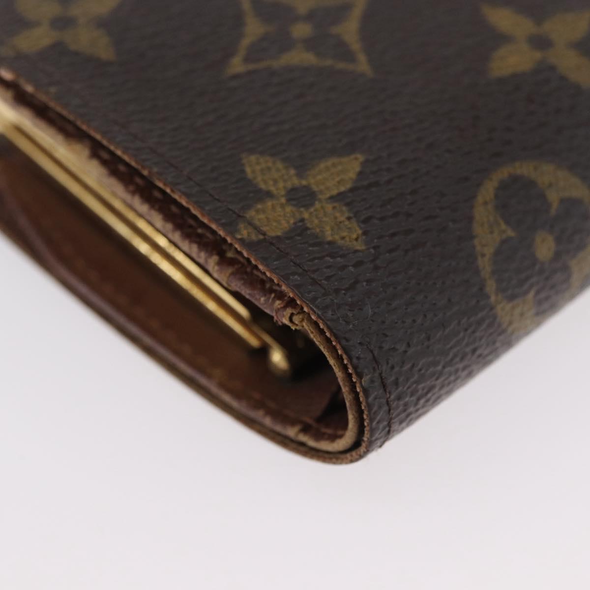 LOUIS VUITTON Monogram Porte Monnaie Billets Viennois Wallet M61663 Auth BA11522