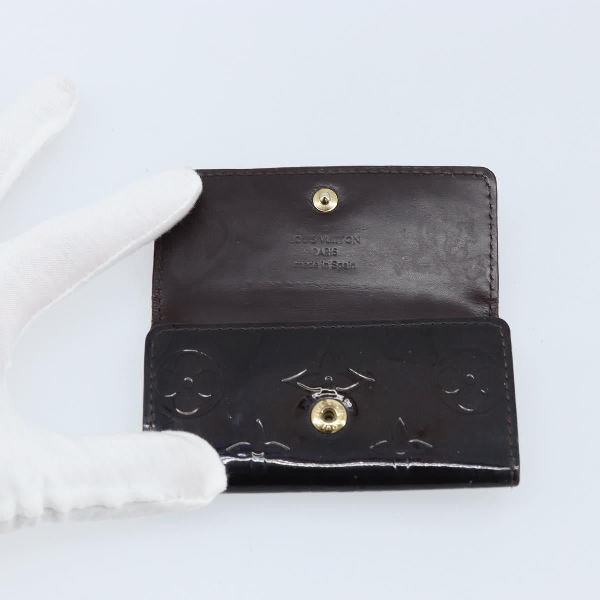 LOUIS VUITTON Vernis Multicles 4 Key Case Amarrant M93517 LV Auth BA11523