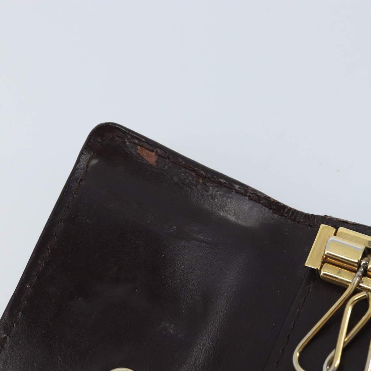 LOUIS VUITTON Vernis Multicles 4 Key Case Amarrant M93517 LV Auth BA11523