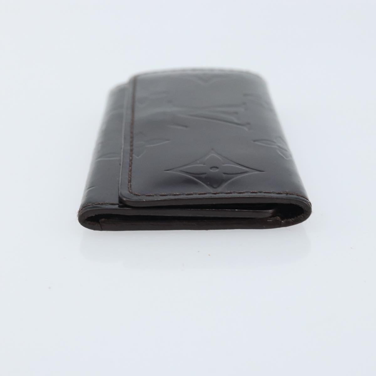 LOUIS VUITTON Vernis Multicles 4 Key Case Amarrant M93517 LV Auth BA11523