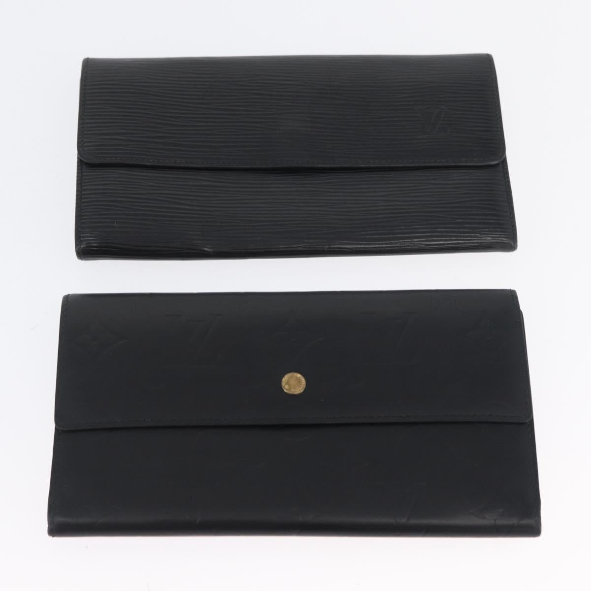 LOUIS VUITTON Monogram Epi LV Cup Leather 7 Set Blue Black Red LV Auth BA11526