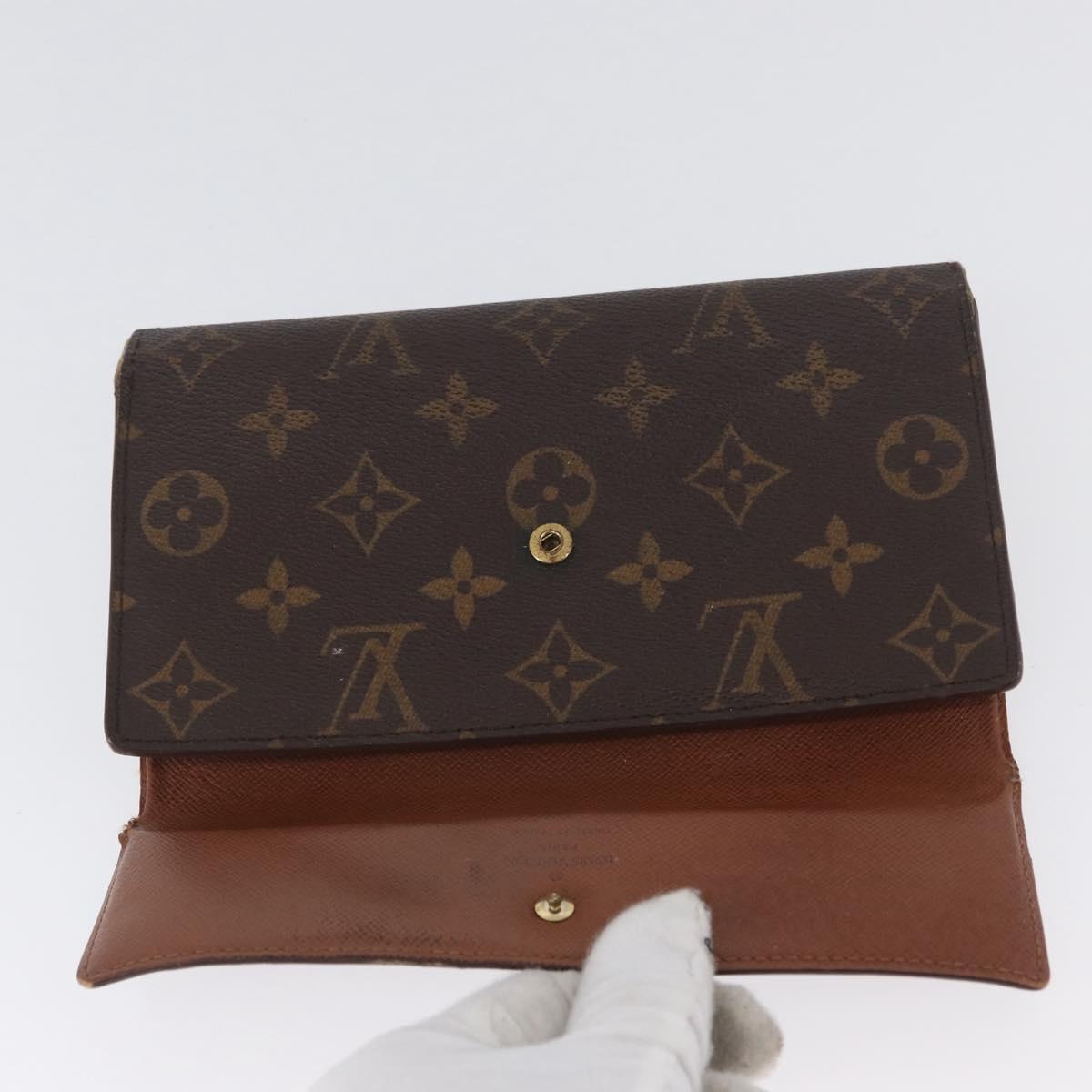 LOUIS VUITTON Monogram Damier Ebene Long Wallet 5 Set LV Auth BA11527