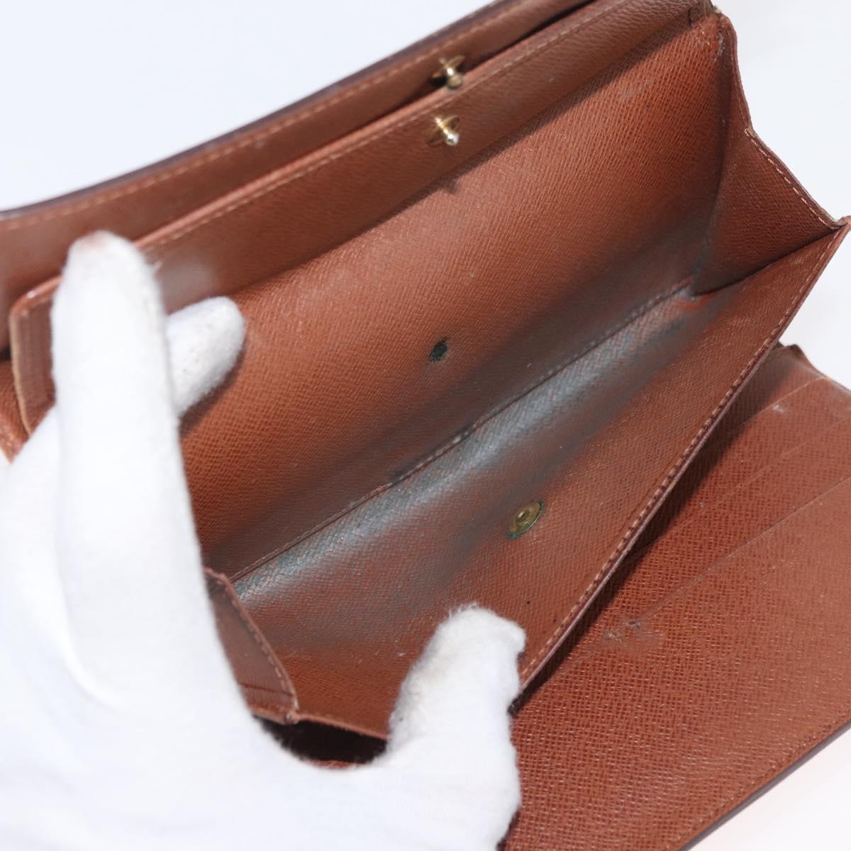 LOUIS VUITTON Monogram Damier Ebene Long Wallet 5 Set LV Auth BA11527