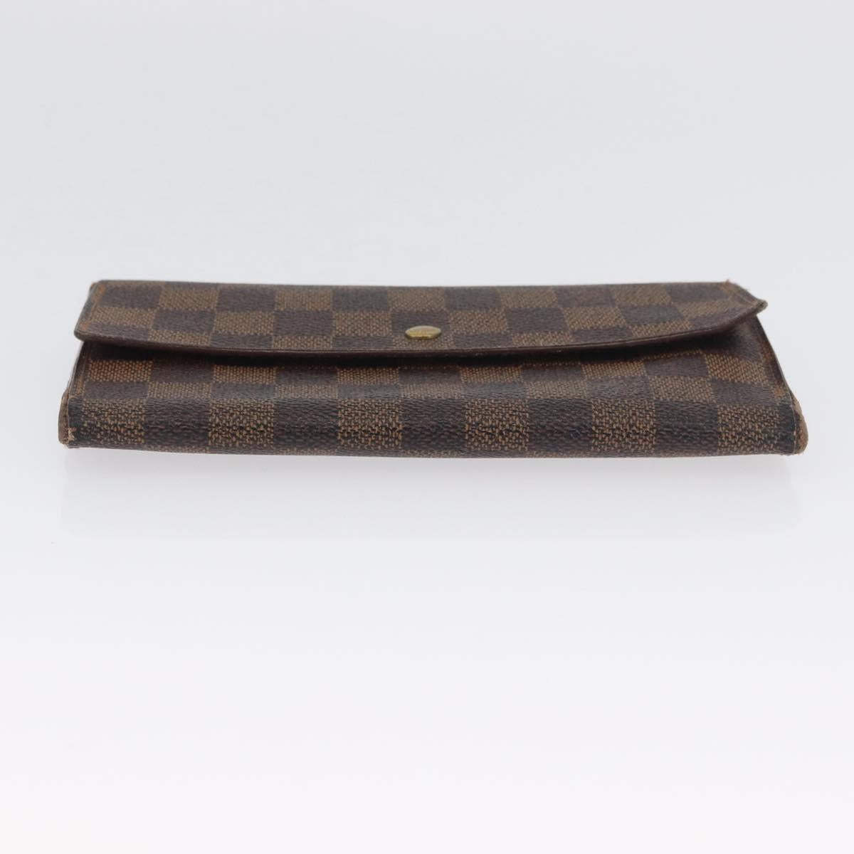 LOUIS VUITTON Monogram Damier Ebene Long Wallet 5 Set LV Auth BA11527