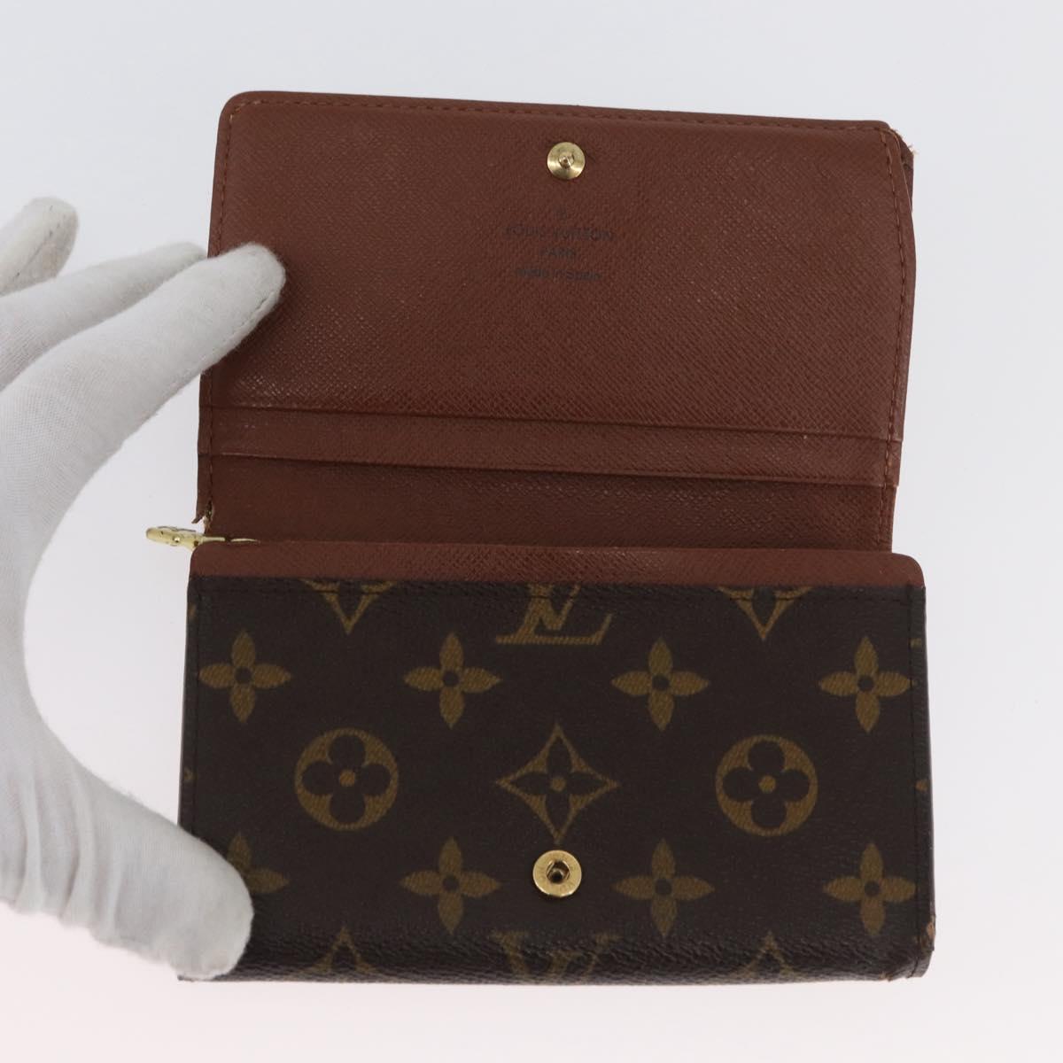LOUIS VUITTON Monogram Damier Ebene Wallet 6 Set LV Auth BA11528