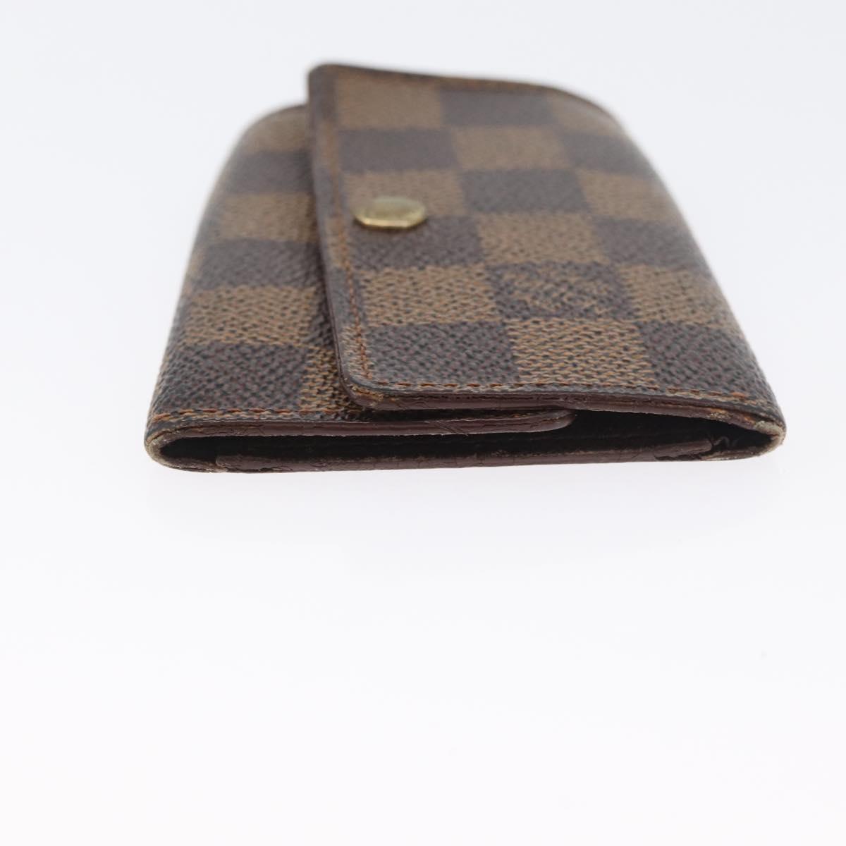 LOUIS VUITTON Monogram Damier Ebene Wallet 8 sets LV Auth BA11529
