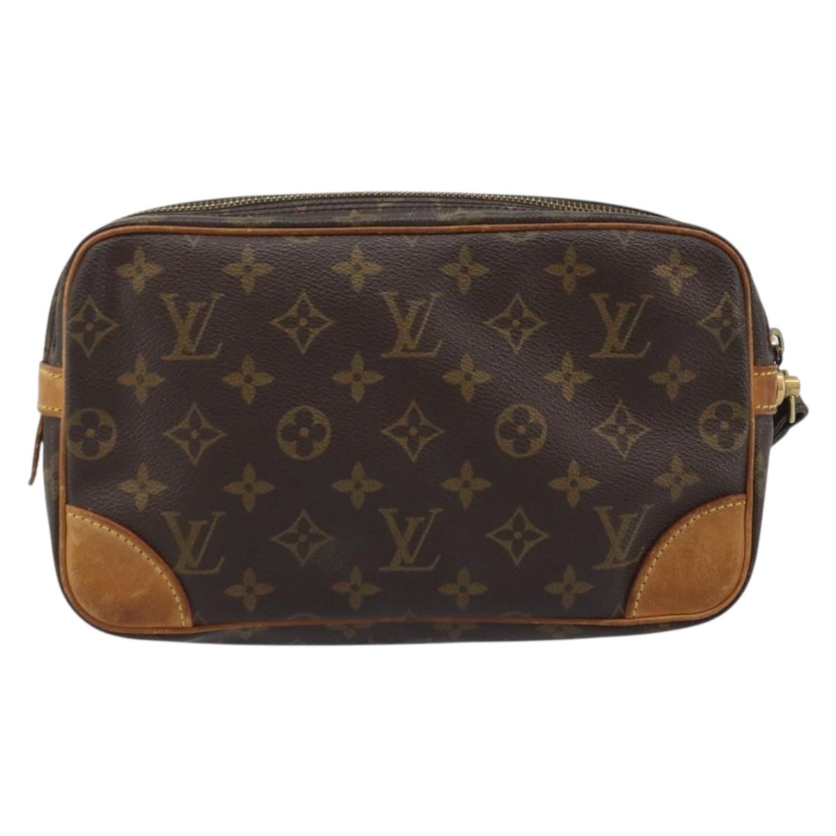 LOUIS VUITTON Monogram Marly Dragonne GM Clutch Bag M51825 LV Auth BA11533