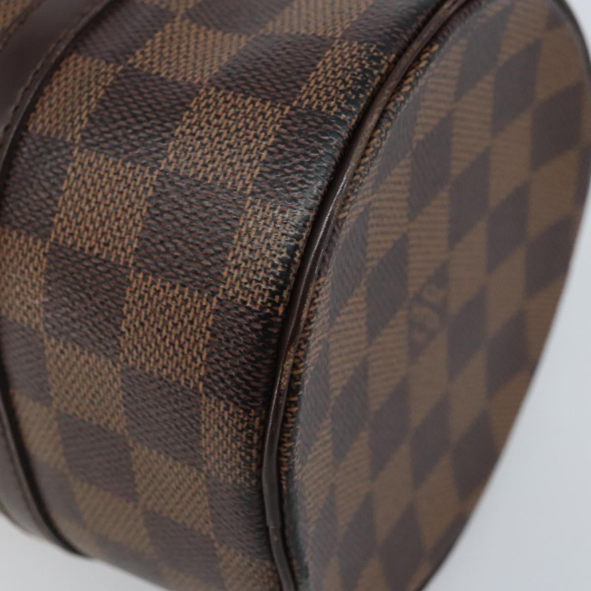 LOUIS VUITTON Damier Ebene Papillon 26 Hand Bag M51304 LV Auth BA11534