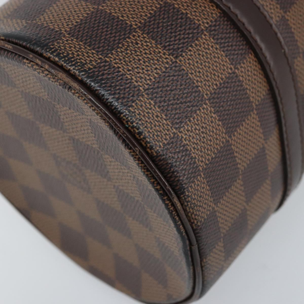 LOUIS VUITTON Damier Ebene Papillon 26 Hand Bag M51304 LV Auth BA11534