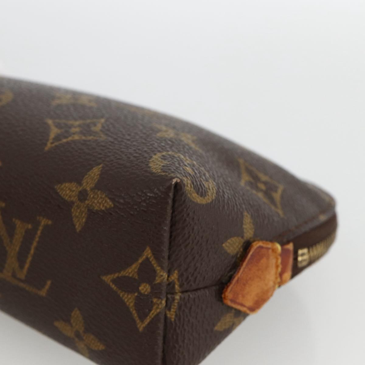 LOUIS VUITTON Monogram Pochette Cosmetic PM Pouch M43998 LV Auth BA11540