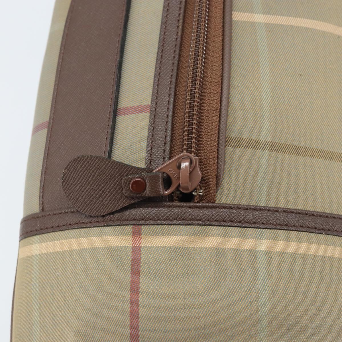 Burberrys Nova Check Shoulder Bag Canvas Brown Gold Auth BA11547