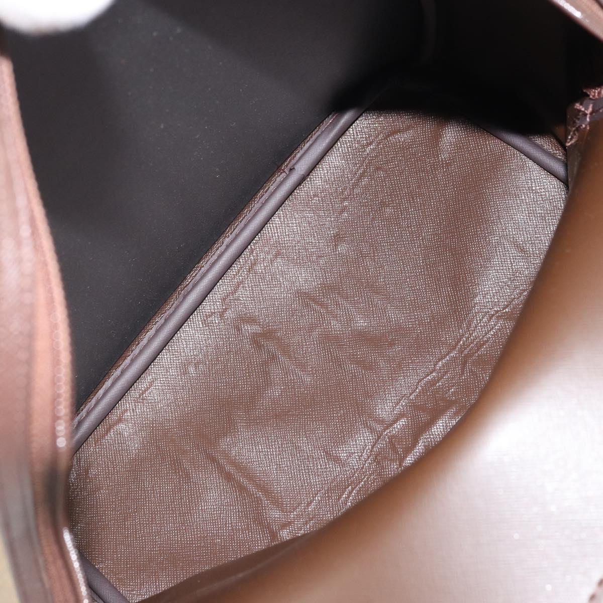 Burberrys Nova Check Shoulder Bag Canvas Brown Gold Auth BA11547