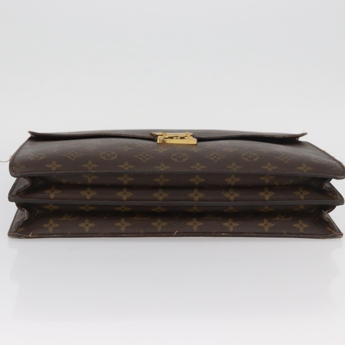 LOUIS VUITTON Monogram Serviette Conseiller Briefcase M53331 LV Auth BA11548