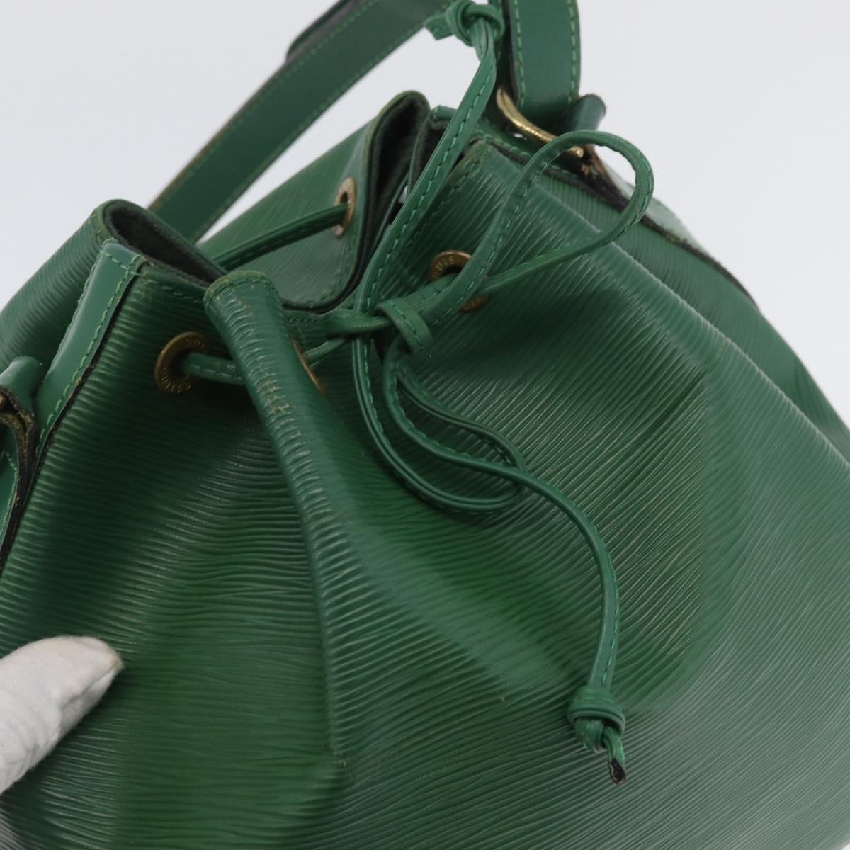 LOUIS VUITTON Epi Petit Noe Shoulder Bag Green M44104 LV Auth BA11550