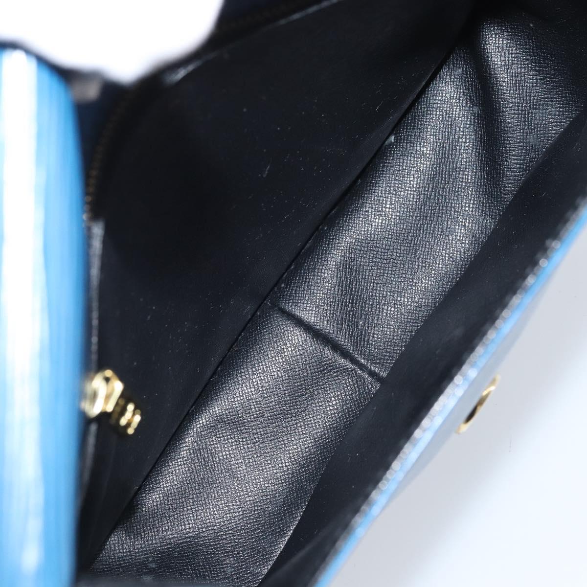 LOUIS VUITTON Epi Saint Cloud GM Shoulder Bag Toledo Blue M52195 LV Auth BA11551