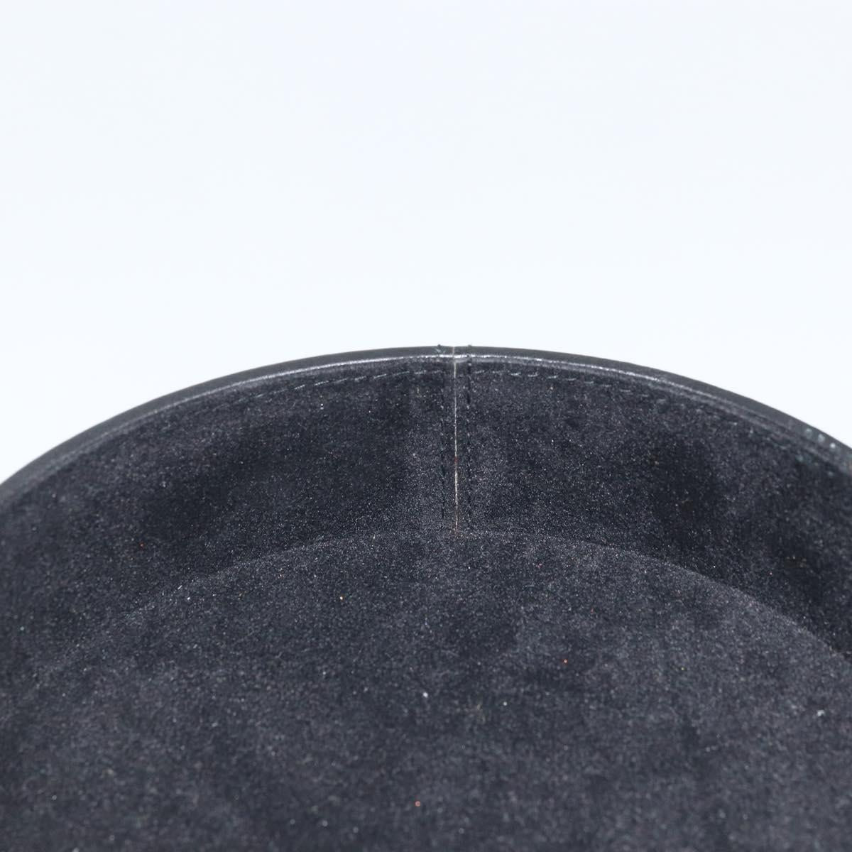 Gianni Versace Accessory Case Leather Black Auth BA11560A