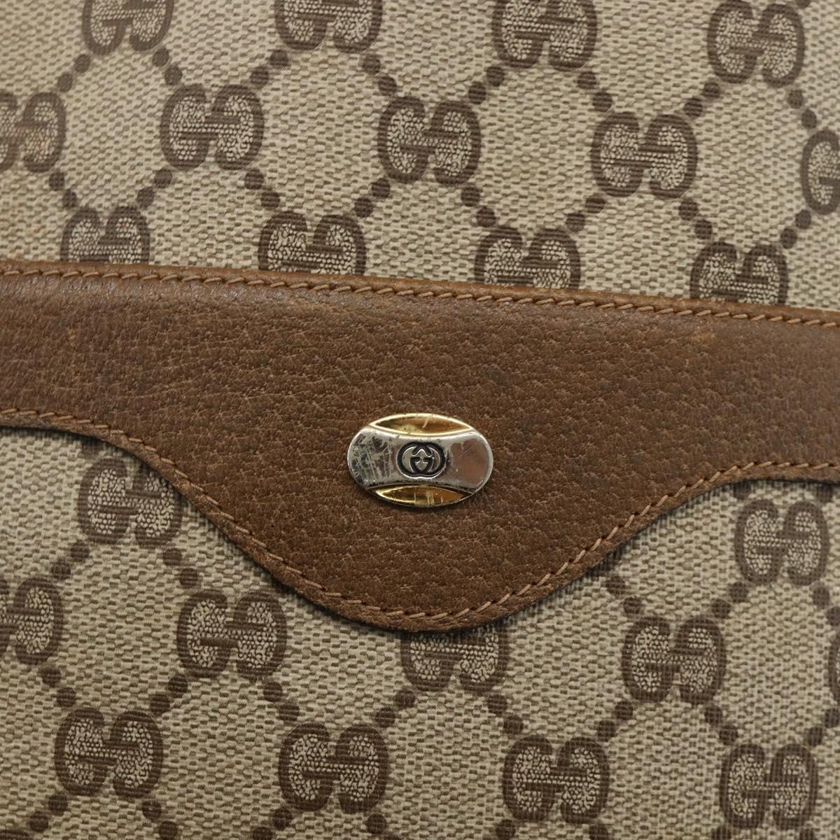 GUCCI GG Supreme Web Sherry Line Tote Bag PVC Beige Red 39 02 0031 Auth BA11570