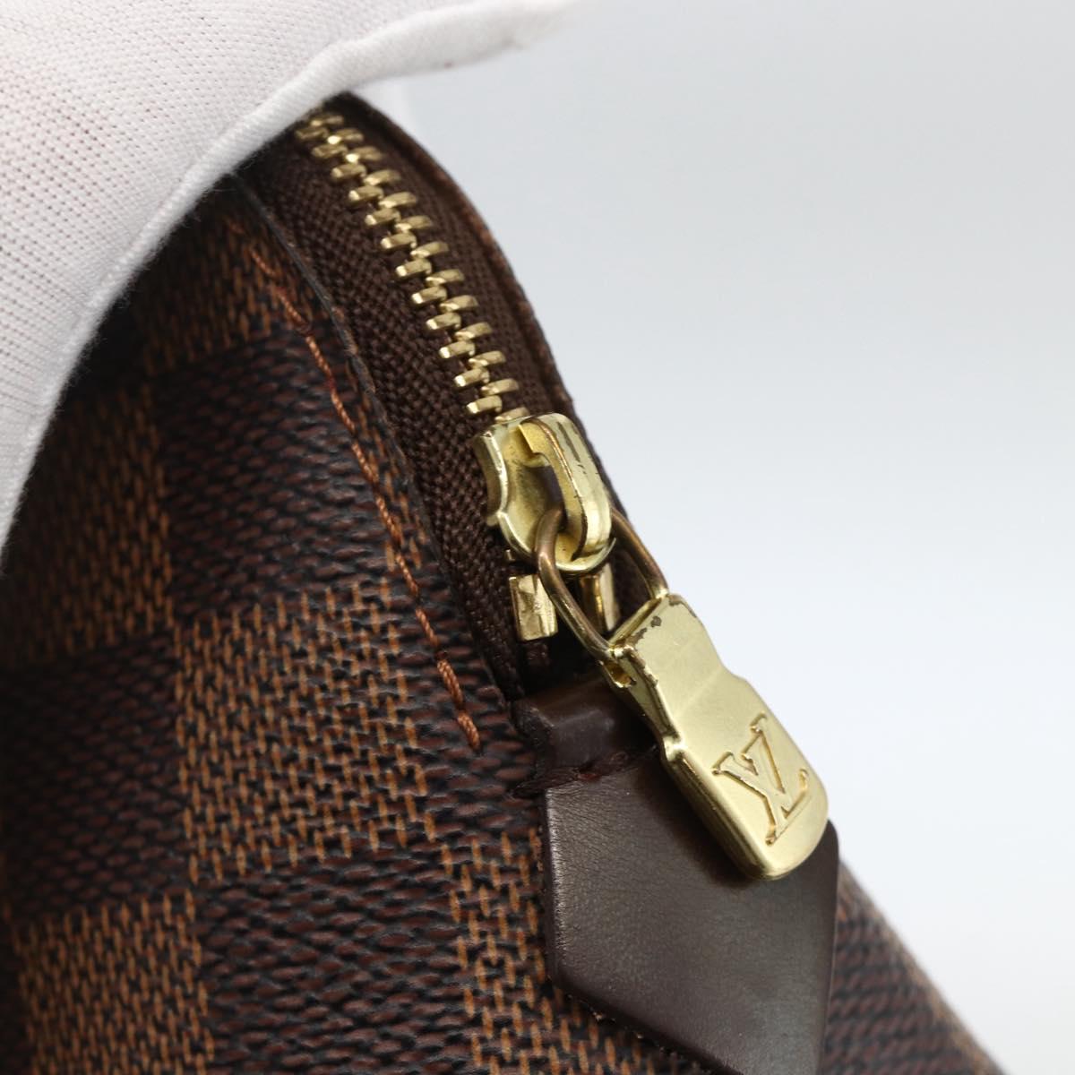 LOUIS VUITTON Damier Ebene Pochette Cosmetic PM Pouch N47516 LV Auth BA11593