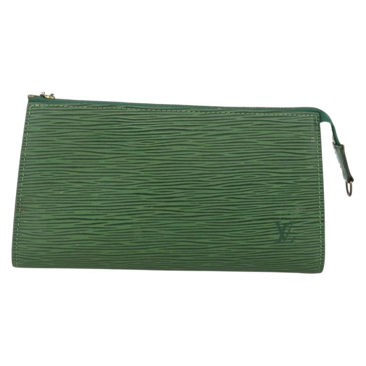 LOUIS VUITTON Epi Pochette Accessoires ¥ Pouch Green M52984 LV Auth BA11600