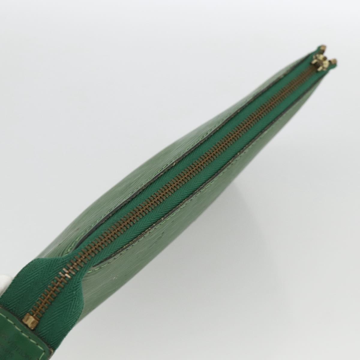 LOUIS VUITTON Epi Pochette Accessoires ¥ Pouch Green M52984 LV Auth BA11600