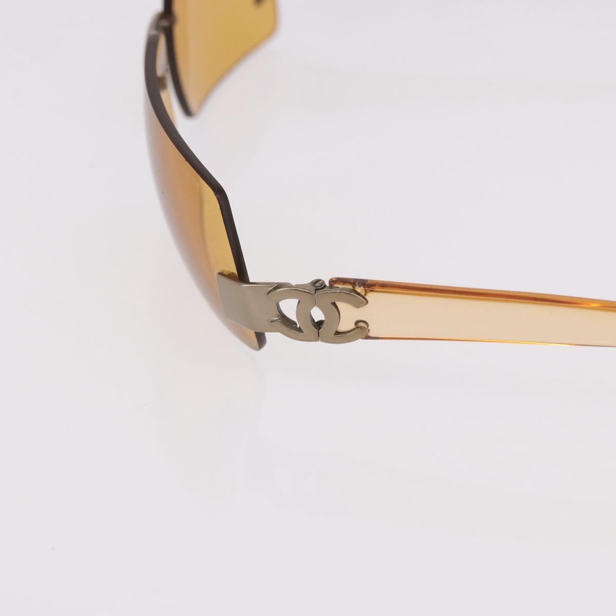 CHANEL Sunglasses plastic Brown CC Auth BA11608