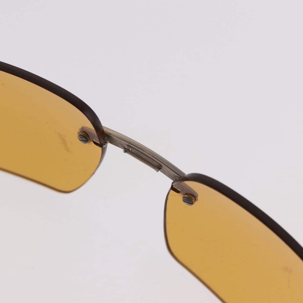 CHANEL Sunglasses plastic Brown CC Auth BA11608