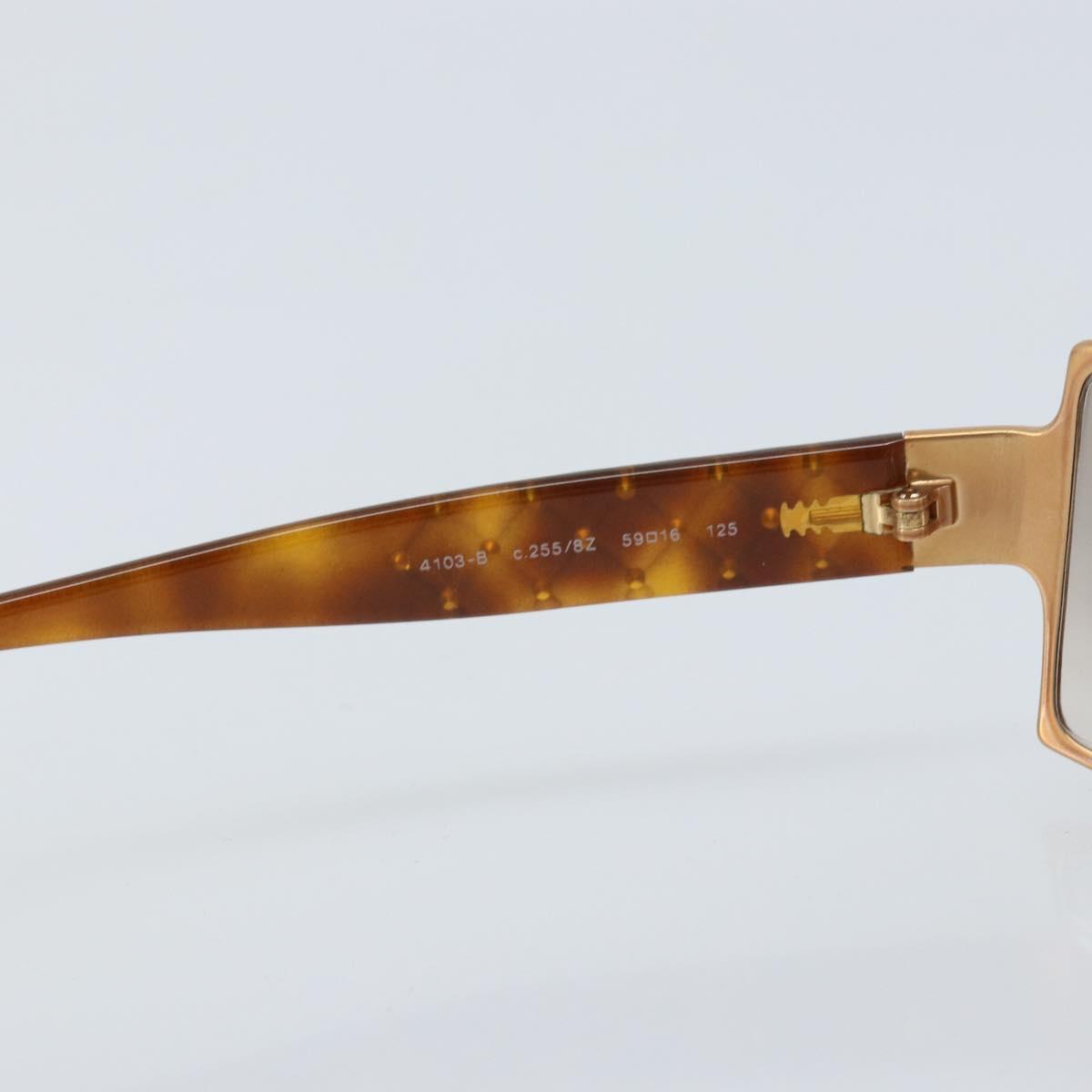CHANEL Sunglasses plastic Brown CC Auth BA11609