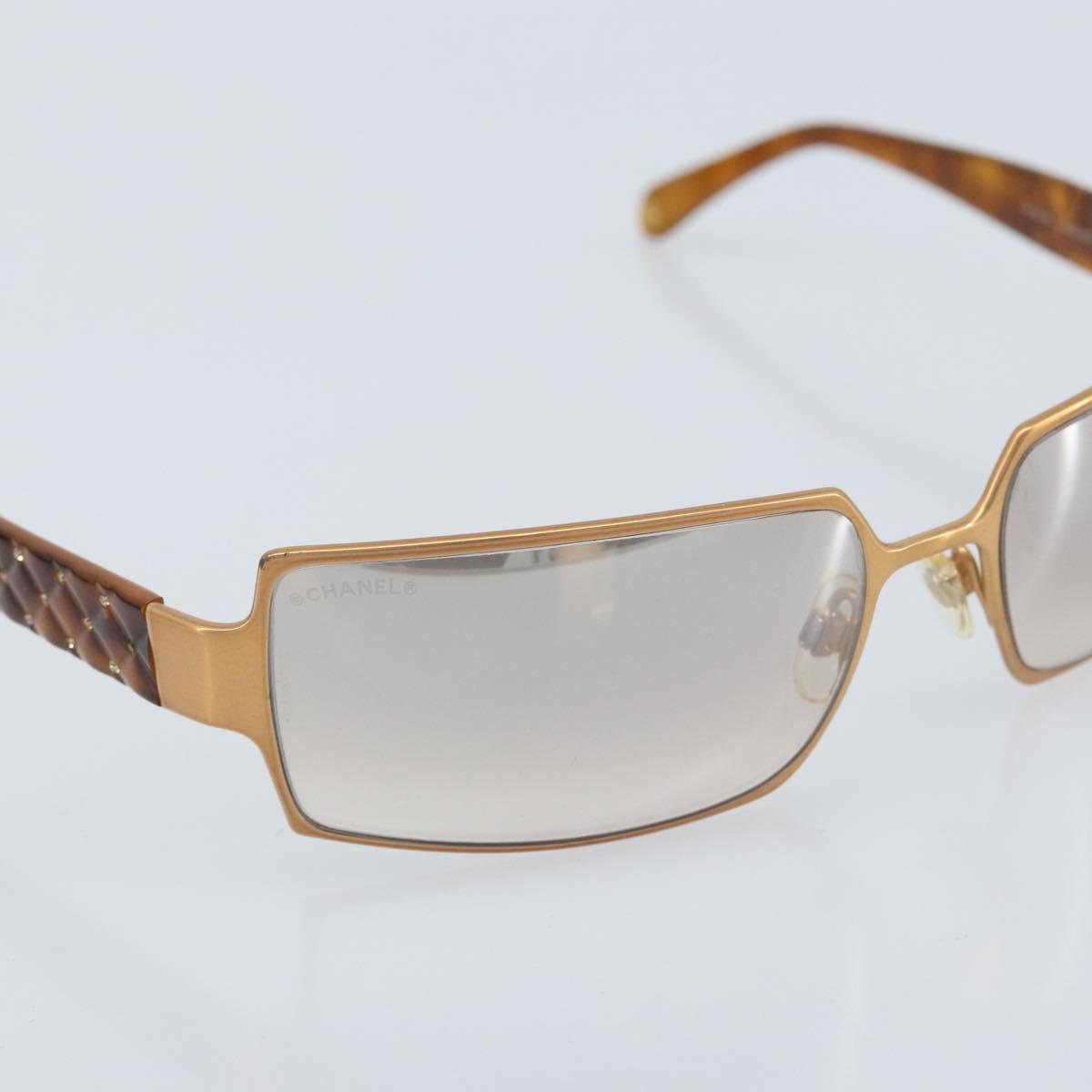 CHANEL Sunglasses plastic Brown CC Auth BA11609