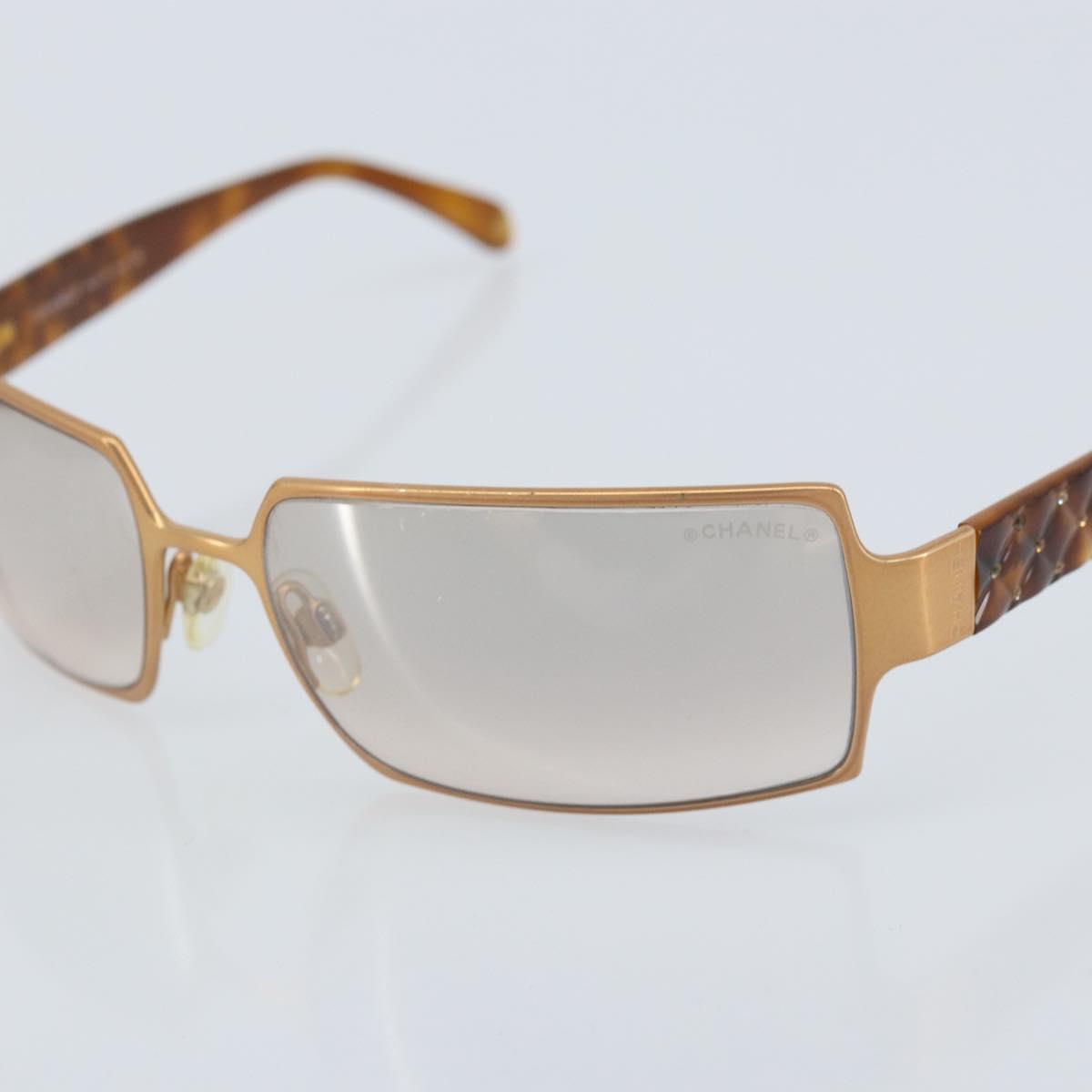 CHANEL Sunglasses plastic Brown CC Auth BA11609