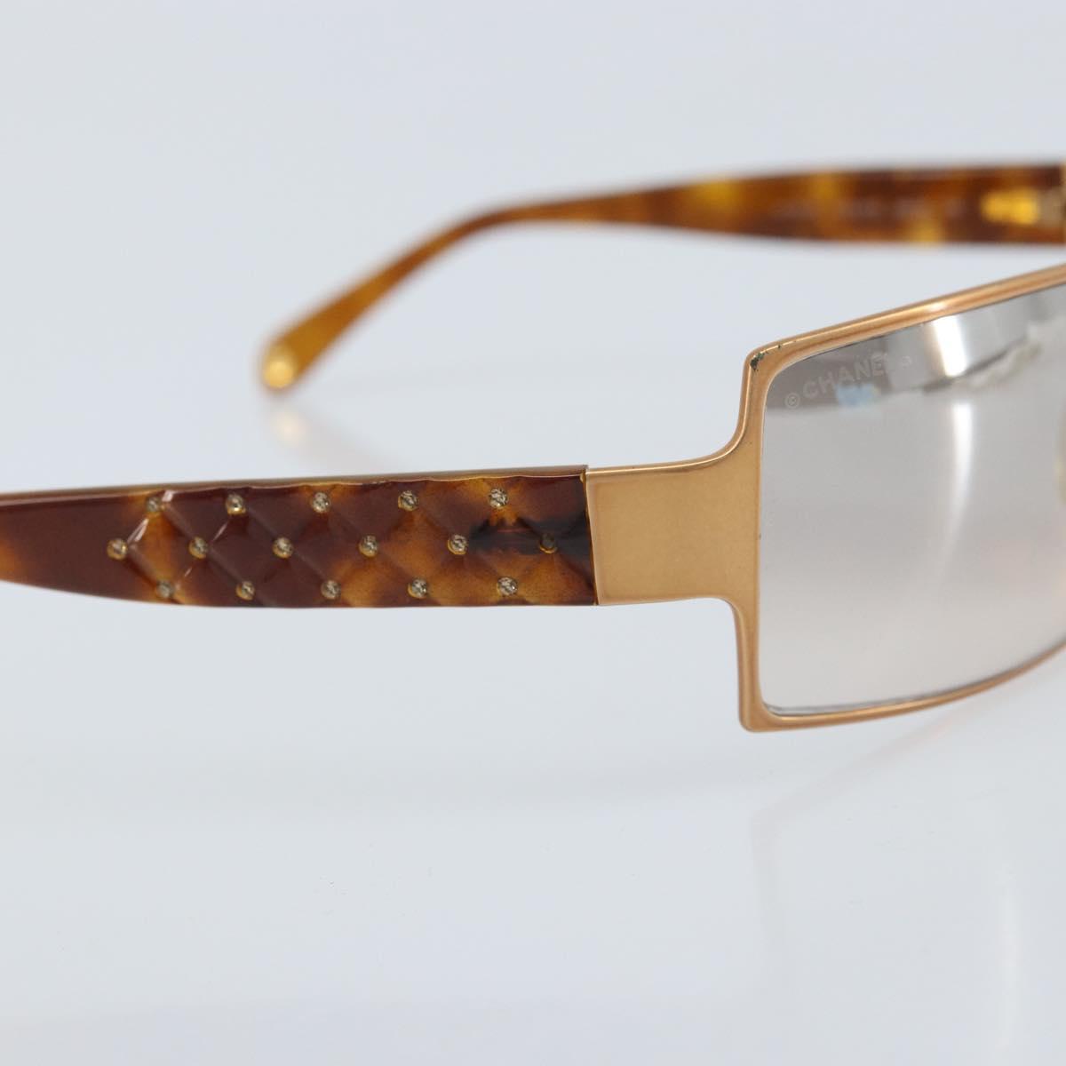 CHANEL Sunglasses plastic Brown CC Auth BA11609