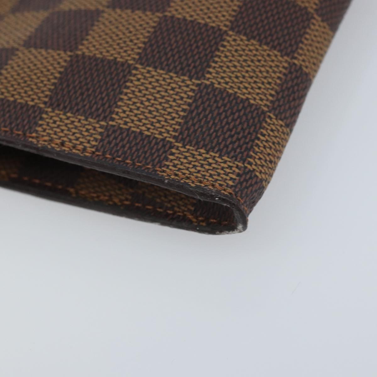 LOUIS VUITTON Damier Ebene Marais Pouch LV Auth BA11616