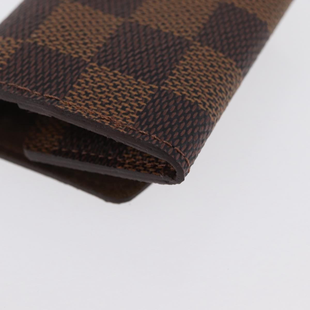 LOUIS VUITTON Damier Ebene Buton De Manchette Cuffs LV Auth BA11622