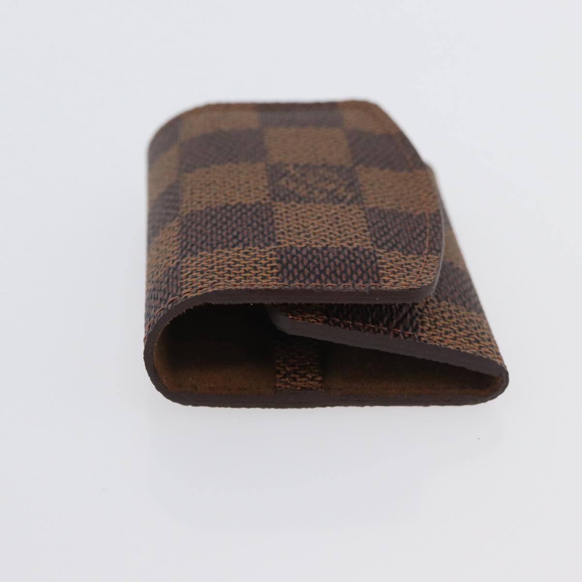 LOUIS VUITTON Damier Ebene Buton De Manchette Cuffs LV Auth BA11622