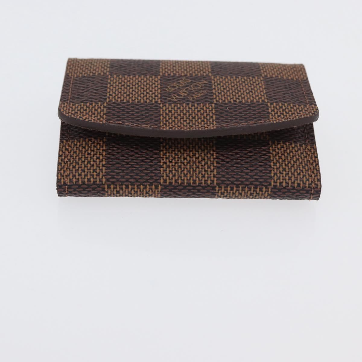 LOUIS VUITTON Damier Ebene Buton De Manchette Cuffs LV Auth BA11622