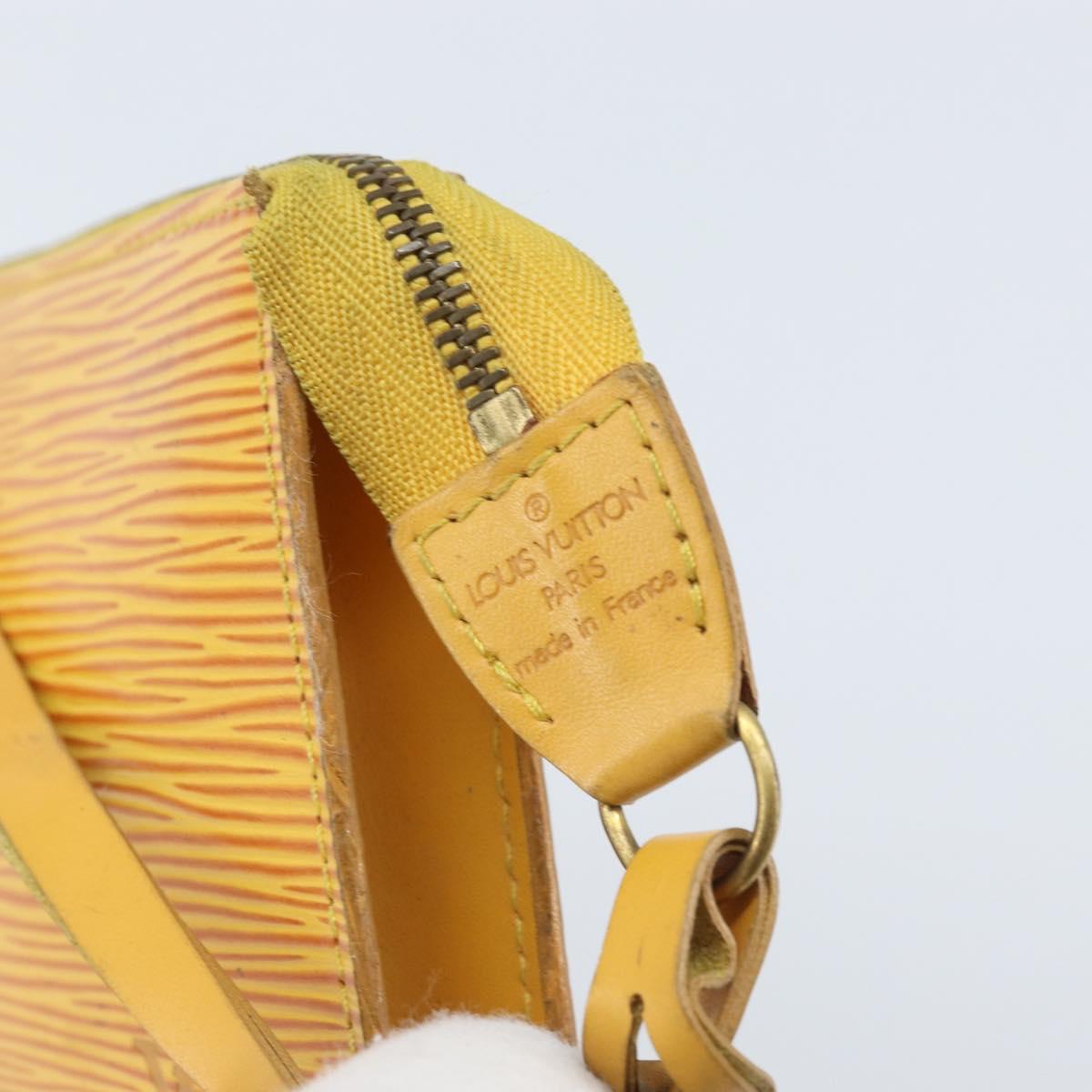 LOUIS VUITTON Epi Pochette Accessoires Pouch Yellow M52949 LV Auth BA11630