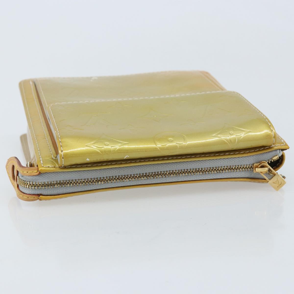 LOUIS VUITTON Monogram Vernis Motto Accessory Pouch Gris M91030 LV Auth BA11648