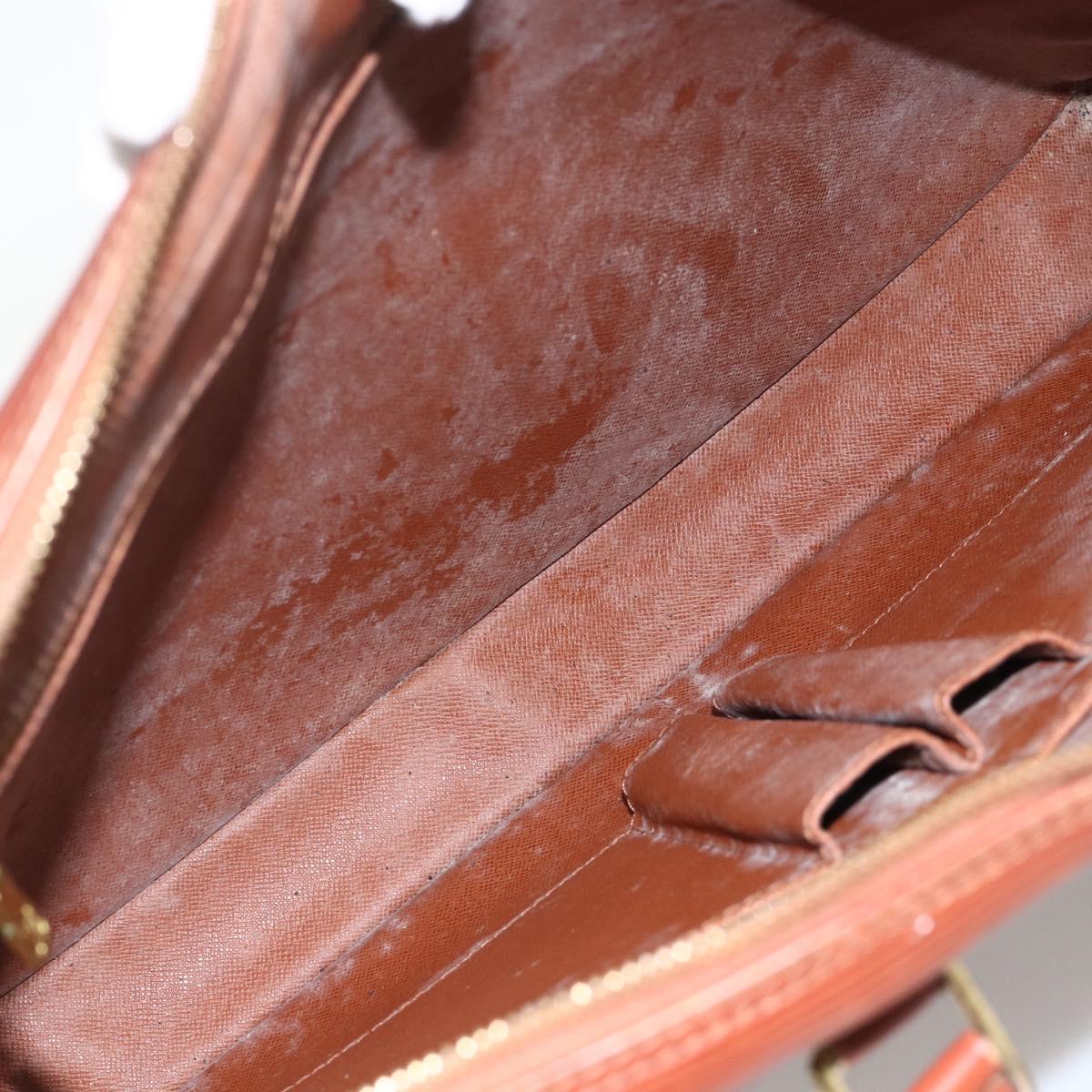 LOUIS VUITTON Epi Porte Documents Voyage Business Bag Brown M54478 Auth BA11658