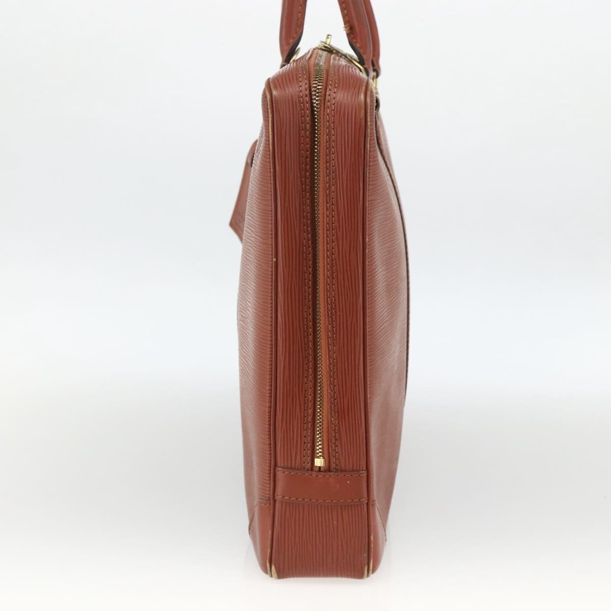 LOUIS VUITTON Epi Porte Documents Voyage Business Bag Brown M54478 Auth BA11658
