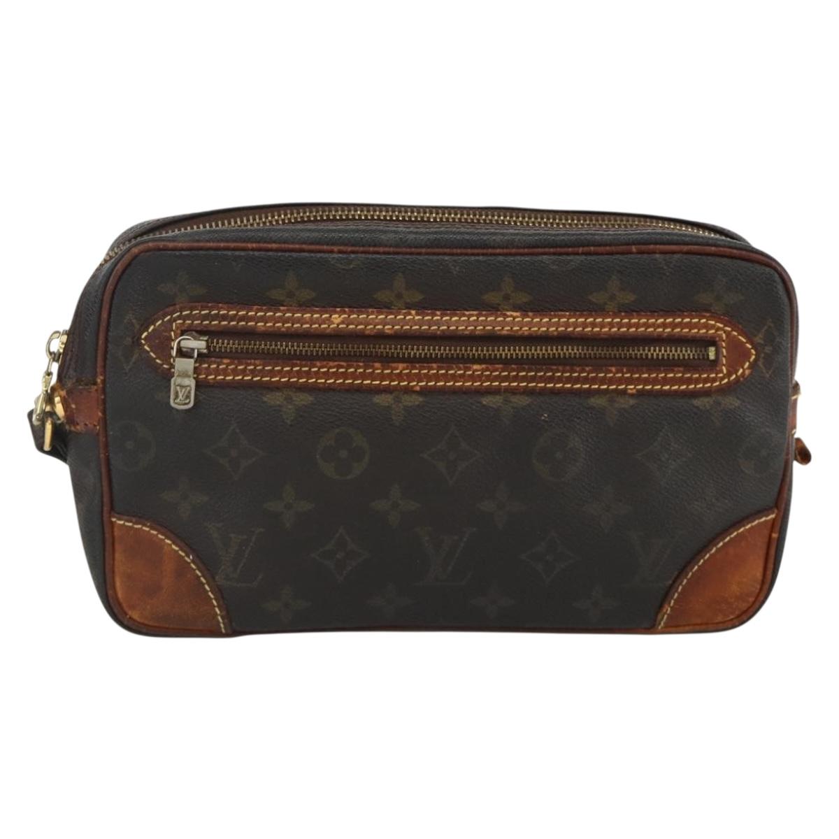 LOUIS VUITTON Monogram Marly Dragonne GM Clutch Bag M51825 LV Auth BA11672