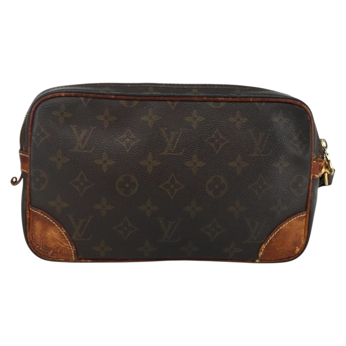 LOUIS VUITTON Monogram Marly Dragonne GM Clutch Bag M51825 LV Auth BA11672
