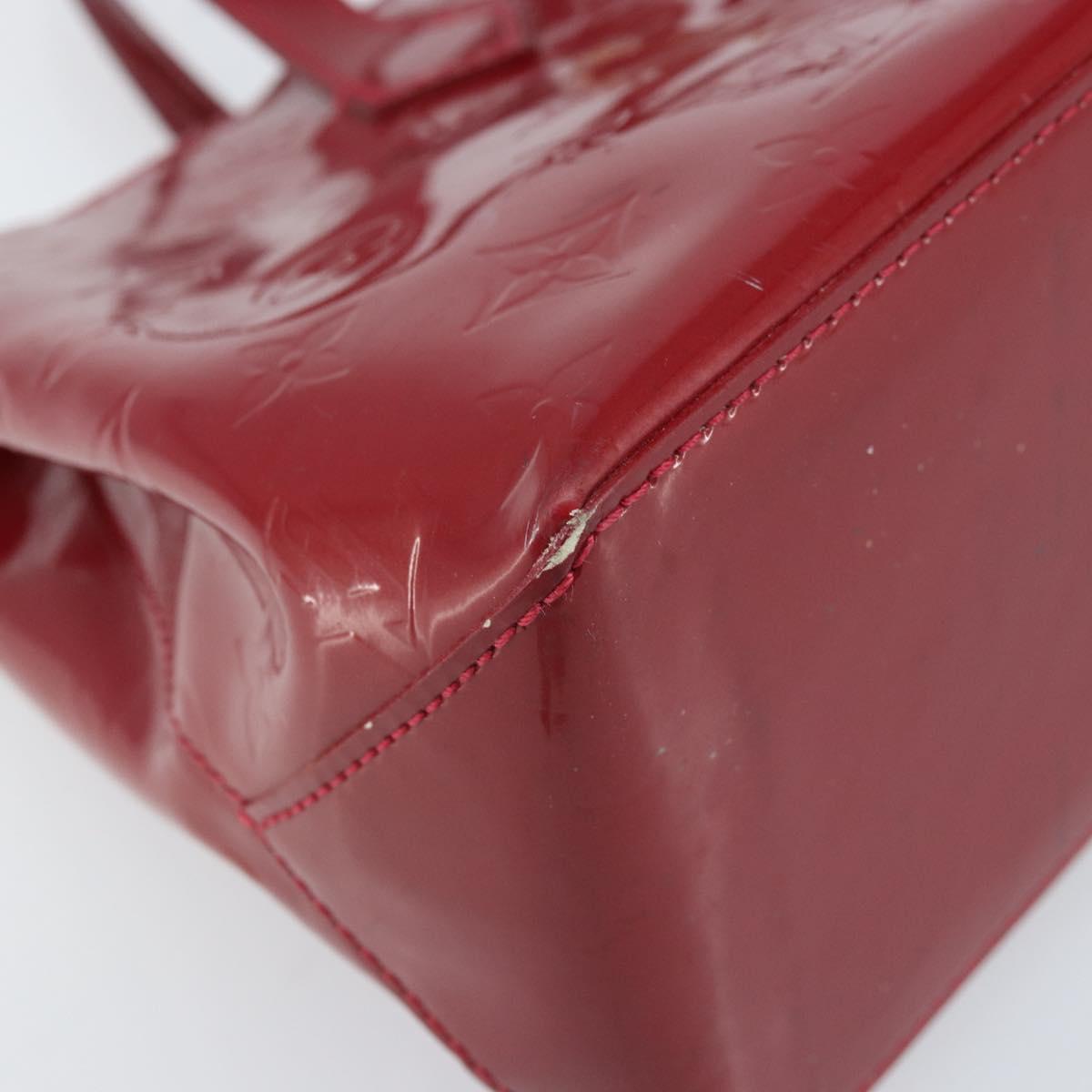 LOUIS VUITTON Monogram Vernis Wilshire PM Bag Pomme D'amour M93642 Auth BA11677