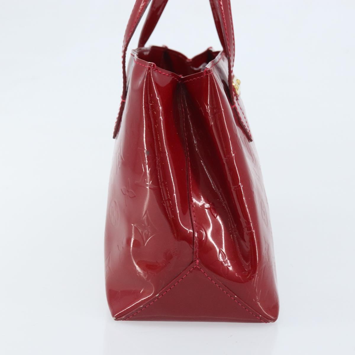 LOUIS VUITTON Monogram Vernis Wilshire PM Bag Pomme D'amour M93642 Auth BA11677